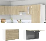 vidaXL Hanging Wall-Mounted Kitchen Cabinet Sonoma Oak 60x31x40 cm view 4