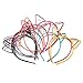 Manc GG Boutique Cat Ear Headbands Headwear Hair Head Bands Hair Accessories Wash Face Hairlace, Makeup Hairband Party Tool for Women and Girls Plastic 11PCS