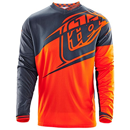 Troy Lee Designs GP Flexion Men's Motocross/Dirt Bike Motorcycle Jersey - Orange/Gray / Large