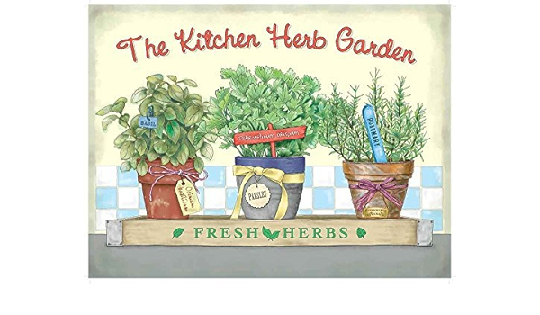 La cocina jardín de hierbas. Fresco. 3 macetas de hierbas ...