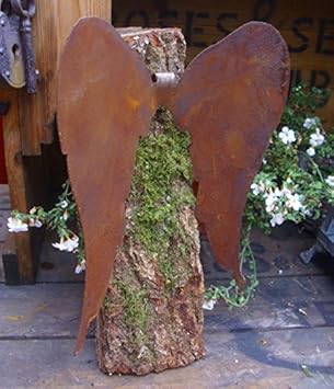 Unbekannt Engelflügel Metall Rost Winterdeko Engel Flügel Landhausstil Weihnachtsdeko Neu Dr 690