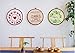 Embroidery Hoops Cross Stitch Hoop Ring Imitated Wood Circle Set Display Frame For Art Craft Handy Sewing and Hanging-3 Pcs
