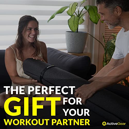 ActiveGear Large Exercise Mat 6 x 6 ft 7mm Thick Premium Square Workout