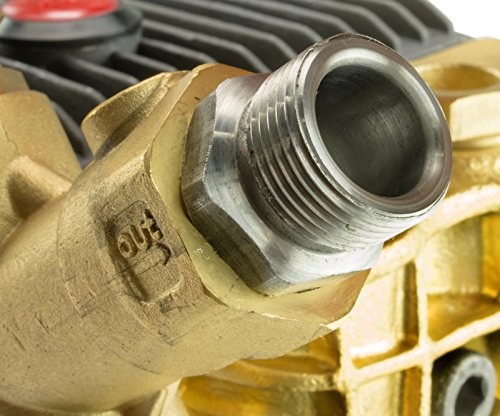 Erie Tools 6.1 GPM 5200 PSI Triplex Pressure Washer Pump - 1" Solid Male Shaft