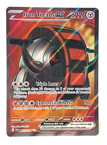 Pokemon - Iron Treads ex 233/198 - Scarlet & Violet - Ultra Rare - Holo Full Art at Amazon