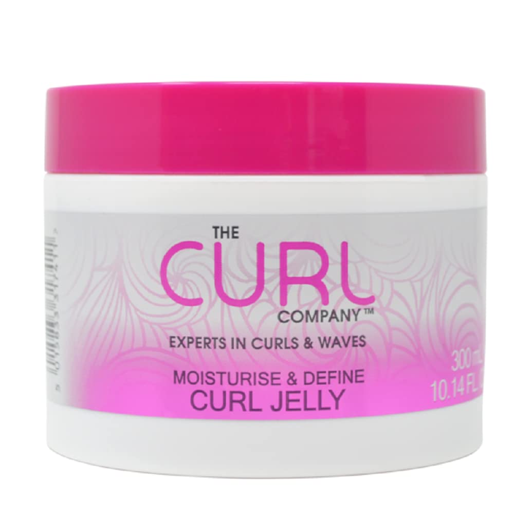 The Curl Company Moisturise & Define Curl Jelly (300ml) - Formulated with Professional Curplex with Moringa Oil. Experts in Curls & Waves. Cruelty Free. Vegan Friendly. Colour Kind Formula.