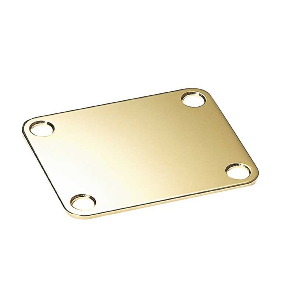 Allparts® »AP-0600 STANDARD NECKPLATE« 4-hole neck plate for Electric Guitar - Colour: Gold