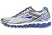 Brooks Women's Adrenaline GTS 15, White/Dazzling Blue/Sharp Green, 6.5 2A - Narrow