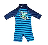 Bonverano(TM) Kids UPF 50+ Sun Protection S/S One Piece Zip Sun Suit
