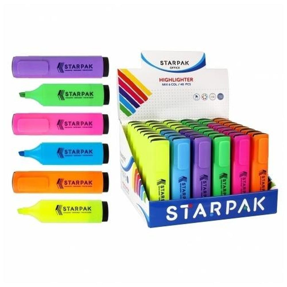 Starpak Highlighter 6 Colours Mix Display