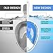 DIVELUX Snorkel Mask - Snorkeling Gear for Adults and Kids - Full Face Snorkeling and Diving Mask with 180° Panoramic Viewing - Longer Ventilation Pipe, Anti Fog & Anti Leak, (Green, L/XL)