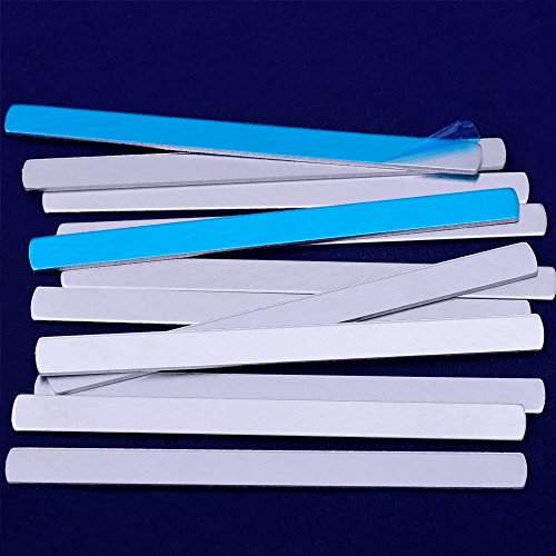 20pcs tibetara Tags Stamping Blank ring Diy Jewelry Tags,Jewelry making (1/4"x3"(6.35x76.2mm), aluminum)