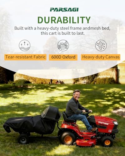Lawn Tractor Leaf Bag 600D Heavy Duty Material 54.Cu.Ft Standard Leaf Bagger photo 8
