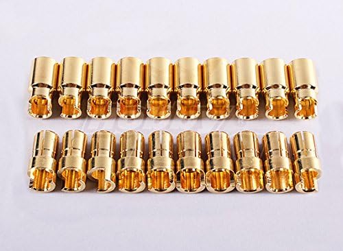 Hextronik HXT 6mm Sprung Gold Connectors (10pair/20pc)