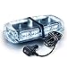 Xprite White 36 LED Rooftop Mini Bar Strobe Lights High Intensity Emergency Hazard Warning Beacon Light w/Magnetic Base for Safety Caution Vehicles Construction Trucks Snow Plowing Cars Postal Vans