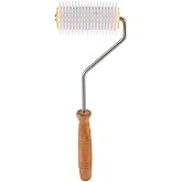 AUNMAS Honey Uncapping Needle Roller, Disassemblable Dense Needles for Harvesting Propolis, Manual Honey Comb Uncapper Beekeeping Tool