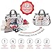 Baby Diaper Bag for Girls & Boys – 3 in 1 Compact Diaper Weekender Tote Bag Bottle Bag, Changing Pad & Stroller Straps. Premium Unisex Chevron Grey w/13 Pockets. Ideal Baby Shower Gift for Mom & Dad