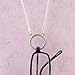 DANFORTH - Rope Eyeglass Holder Necklace For Women – Handcrafted Pewter Charm – 24 Inch Sterling Silver Chain - Made In USA