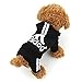 Idepet(TM) Adidog Pet Dog Cat Clothes 4 Legs Cotton Puppy Hoodies Coat Sweater Costumes Dog Jacket (L, Black)