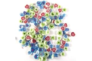 Assorted Heart Mix Murrine ASRT-H Millefiori COE 90 Glacial Art Glass