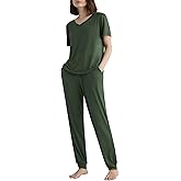 Latuza Women's Viscose Jogger Pants Lounge Pajamas Set