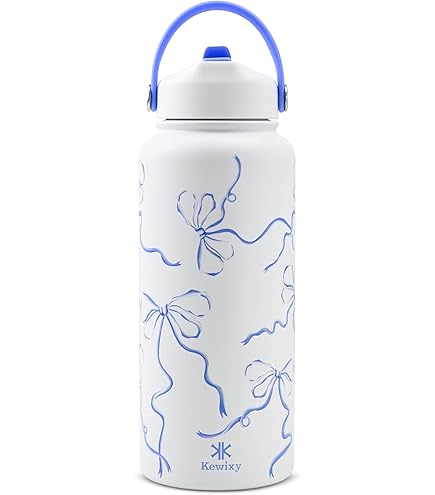 Amazon.com: Owala Tied And True Blue Bows 32 Oz Freesip UO