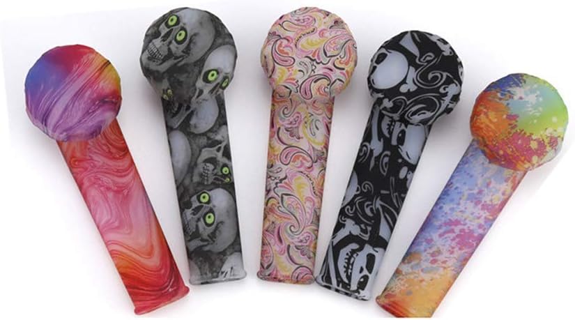 Portable Unbreakable Printed Luminous Silicone Accessory with lid (Random Color)