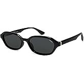 SOJOS Retro Rectangle Polarized Sunglasses for Women Men Trendy Hexagon Narrow Chic Y2K Sunnies SJ2629