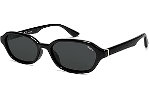 SOJOS Retro Rectangle Polarized Sunglasses for Women Men Trendy Hexagon Narrow Chic Y2K Sunnies SJ2629