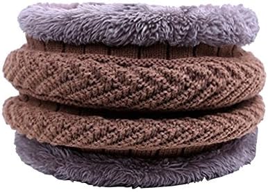 Unisex Infinity Scarf Winter Knitted lightweight Men Cotton Collar Scarve