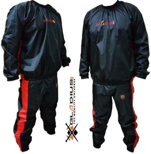 Gladius Heavy Duty Sweat Suit Sauna Exercise Gym Fitness, Weight Loss, AntiRip (Large)