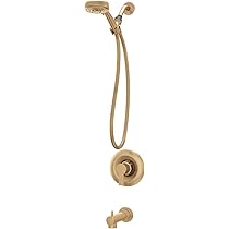 Moen Meena Bronzed Gold One-Handle Single Hole Modern Bathroom