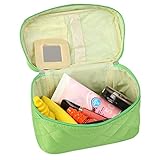 DZT1968® Large Cosmetic Bag Travel Makeup Organizer Case Holder With Mirror