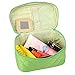 DZT1968® Large Cosmetic Bag Travel Makeup Organizer Case Holder With Mirror