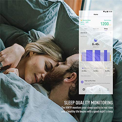 Fitness Tracker Watch with Heart Rate Blood Oxygen Monitor Pedometer,Step Calorie Sleep Monitor Music Control,Waterproof Activity Tracker with Sleep Monitor (Black)