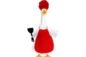 Spring Floral Goose Outfit for 23" H Statue, Summer Outdoor Decor Garden Statue Clothes Lovely Yard Goose Outfits for Outdoor