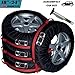 PANAMOO Spare Tire Cover Pack of 4 with Tire Tread Gauge, Best Seasonal Tires and Wheels Protection Covers for Cars, Quality Tire Storage Totes, Black Size: Small/Subcompact