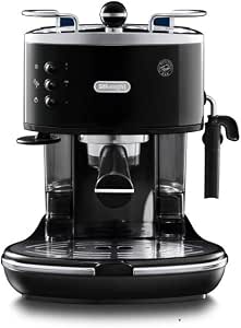 De'Longhi Icon Eco 311.BK Máquina de café espresso manual y capuchino, café  en polvo o vainas E.S.E., 1100 W, negro : Amazon.es: Hogar y cocina