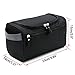 Hipiwe Mens Toiletry Bag Organizer for Travel Water Resistance Cosmetic Bag Hanging Dopp Kit Bag Portable Wash Gym Shaving Grooming Bag Bathroom Hygiene Dopp Kit for Men and Women (Black)