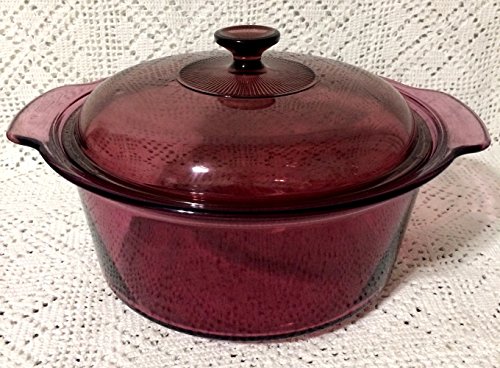 Corning Vision Cranberry 5 L (Quarts) Dutch Oven with Lid