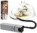 Mazonia Portable Infusion Smoker Gun For Kitchen Indoor/Outdoor | For Meat, Sous Vide, Grill, BBQ, Cocktail Drinks And Cheese. Uses Real Wood Chips (Gold) (Silver)