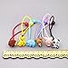 12Pcs Cute Animal Little Girl Hair Holder Girl's Hair Rope Ponytail Kids Holder Elastic Six Animal