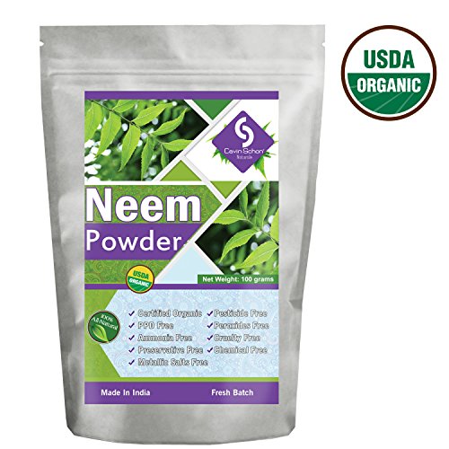 Cavin Schon USDA Certified Organic Neem Powder - 100% Natural & Chemical Free Hair conditioning
