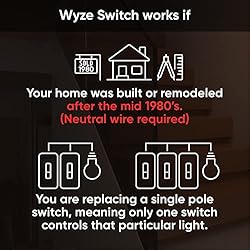 Wyze Switch, 2.4 GHz WiFi Smart Light