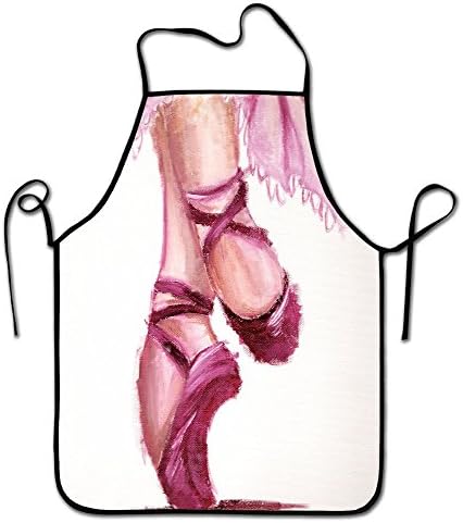 liubajsdj-Funny Unisex Character Kitchen Ballet Ballerina Shoes Chef Aprons,Easy Clean Adult Cooking Guide Apron,Waterproof