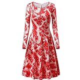 Mysky Fashion Women Casual Streaky Pork Print Long