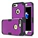 iPhone 7 Plus Case, AOKER Hybrid Heavy Duty Shockproof Full-Body Protective Case with Dual Layer [Hard PC+ Soft Silicone] Impact Protection for Apple iPhone 7 Plus 5.5 Inch (Purple)