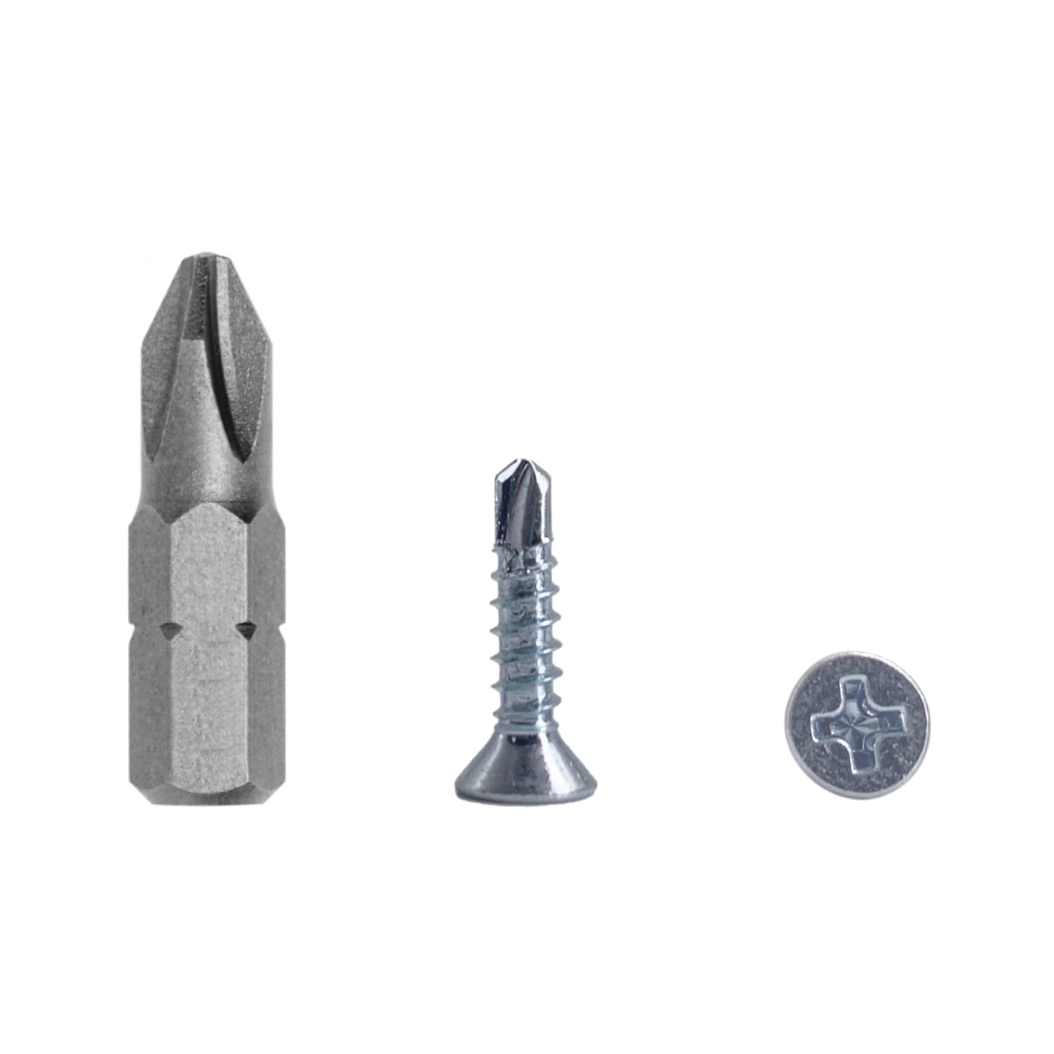 (Pack of 100 pcs) DIN 7504 P Zinc Plated Steel 3.5 x 16 mm Screws, Self-Drilling Sheet Metal Screw, (PH) Phillips Countersunk Head, Self Tapping (100, 3.5 x 16 mm)