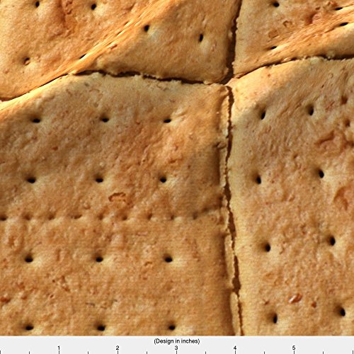 Spoonflower Graham Crackers Fabric Cookies Sweet Snack Food Biscuit