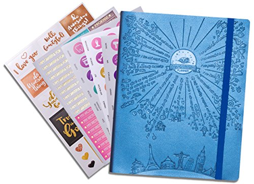 UPC 647899917097, Deluxe Law of Attraction Success Planner - Increase Productivity, Time Management, Passion &amp; Happiness - Life &amp; Week Planner &amp; Gratitude Journal - Non dated (6.9&quot; x 9.8&quot;) Rio Blue + Bonus Stickers